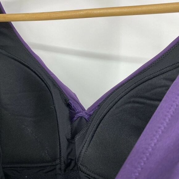 Lands End Swimsuit V-neck Tie Waist Belt - Picture 5 of 7